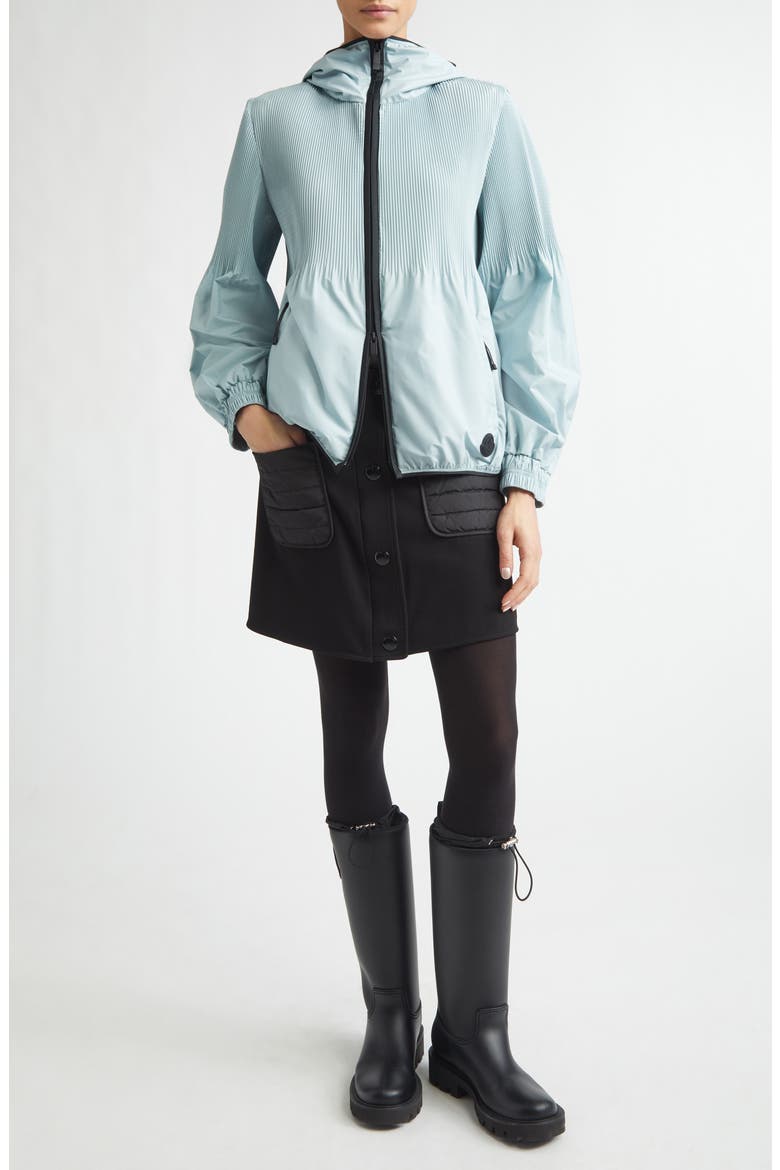 Anemone Hooded Jacket, Alternate, color, BLUE