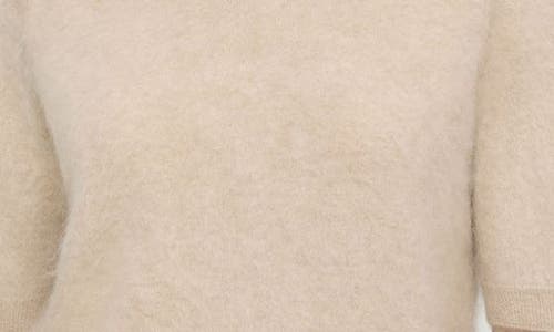 Lafayette 148 New York Brushed Cashmere Crewneck Sweater In Neutral