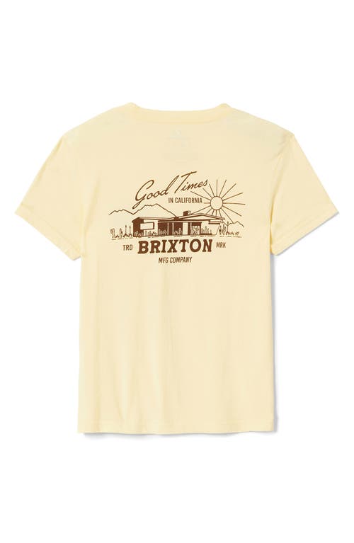 Brixton Good Times Cotton Graphic T-shirt In Panna Cotta