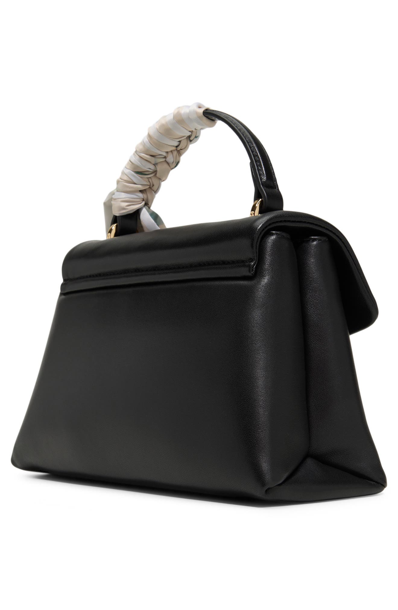 Poppy 2.0 Leather Handheld Bag, Alternate, color, BLACK