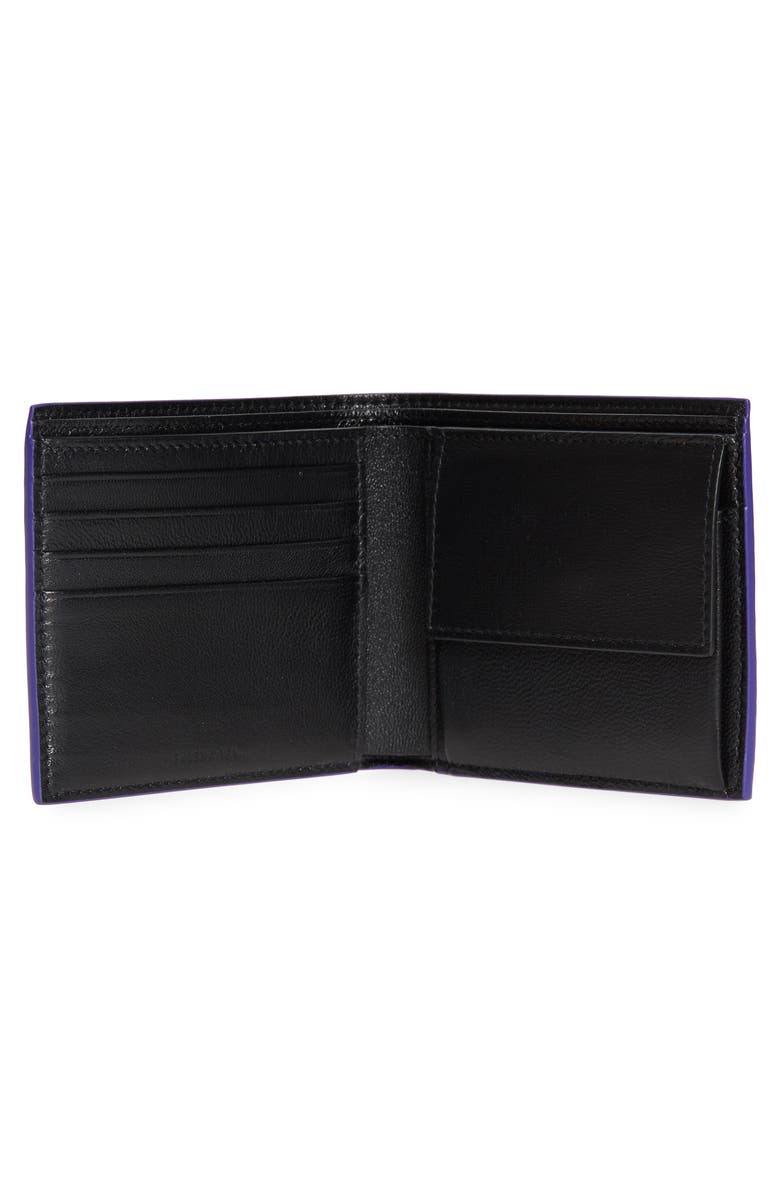 Balenciaga Paisley Leather Wallet, Alternate, color, 