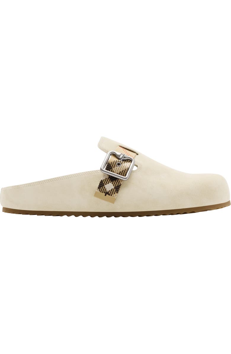 Burberry Suede Urchin Clogs, Main, color, Bake
