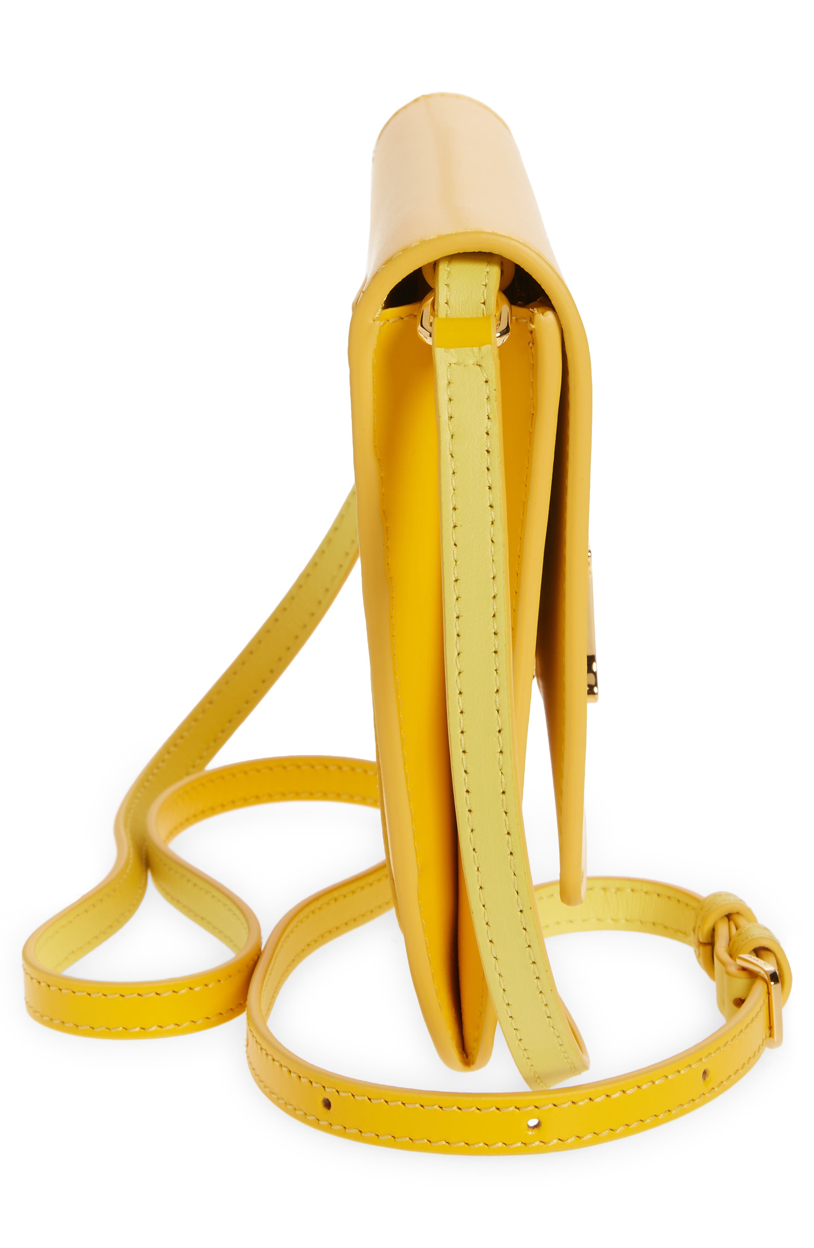 Burberry Mini TB Monogram Leather Crossbody Bag, Alternate, color, 