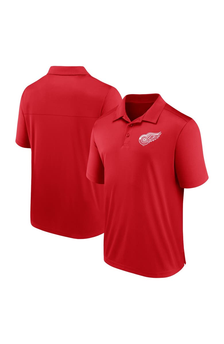 FANATICS Men's Fanatics Branded  Red Detroit Red Wings Left Side Block Polo, Main, color, Red