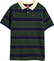 ICECREAM Kids' Waterside Stripe Cotton Piqué Polo