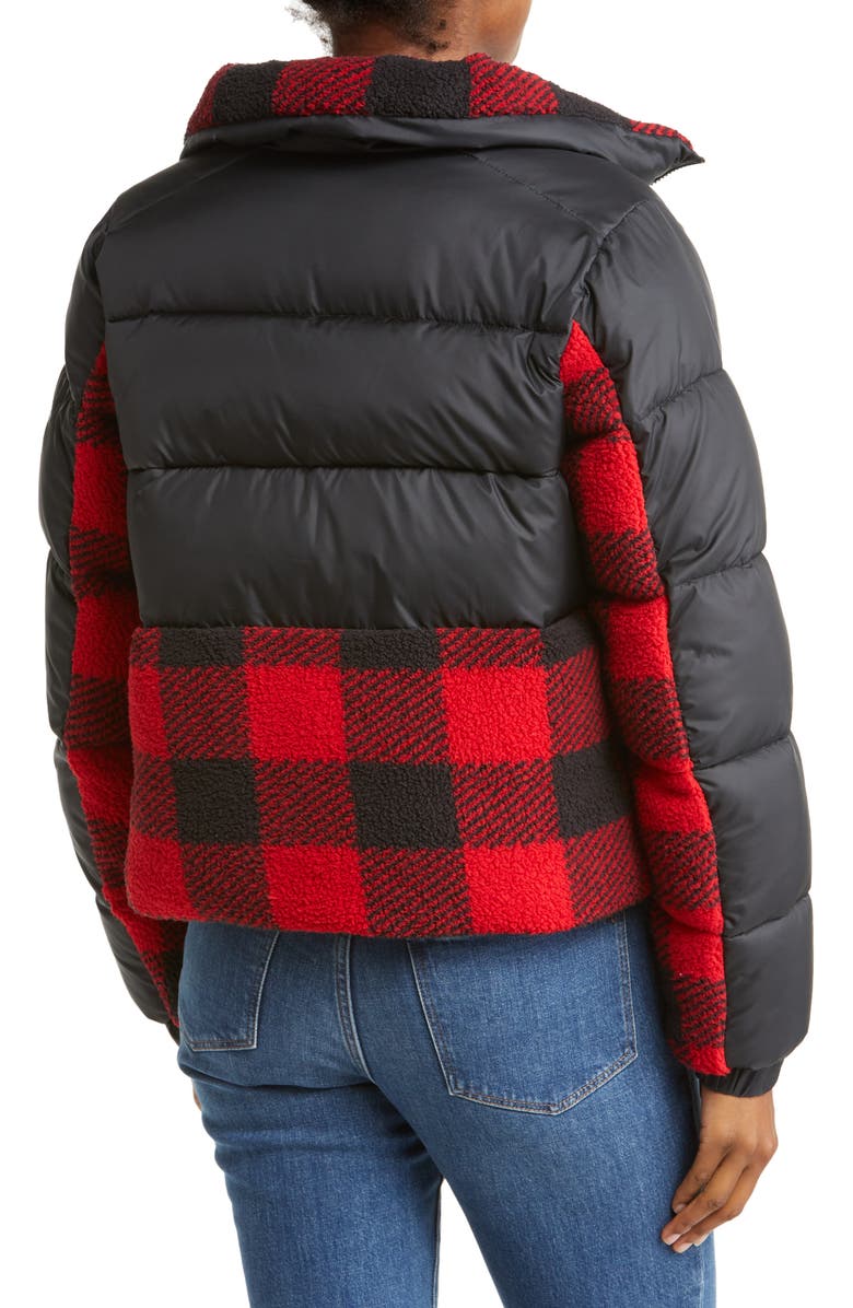 Columbia Leadbetter Point<sup>™</sup> High Pile Fleece Hybrid Jacket, Alternate, color, Black Red Buffalo