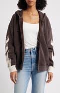 PacSun Flame Zip-Up Hoodie