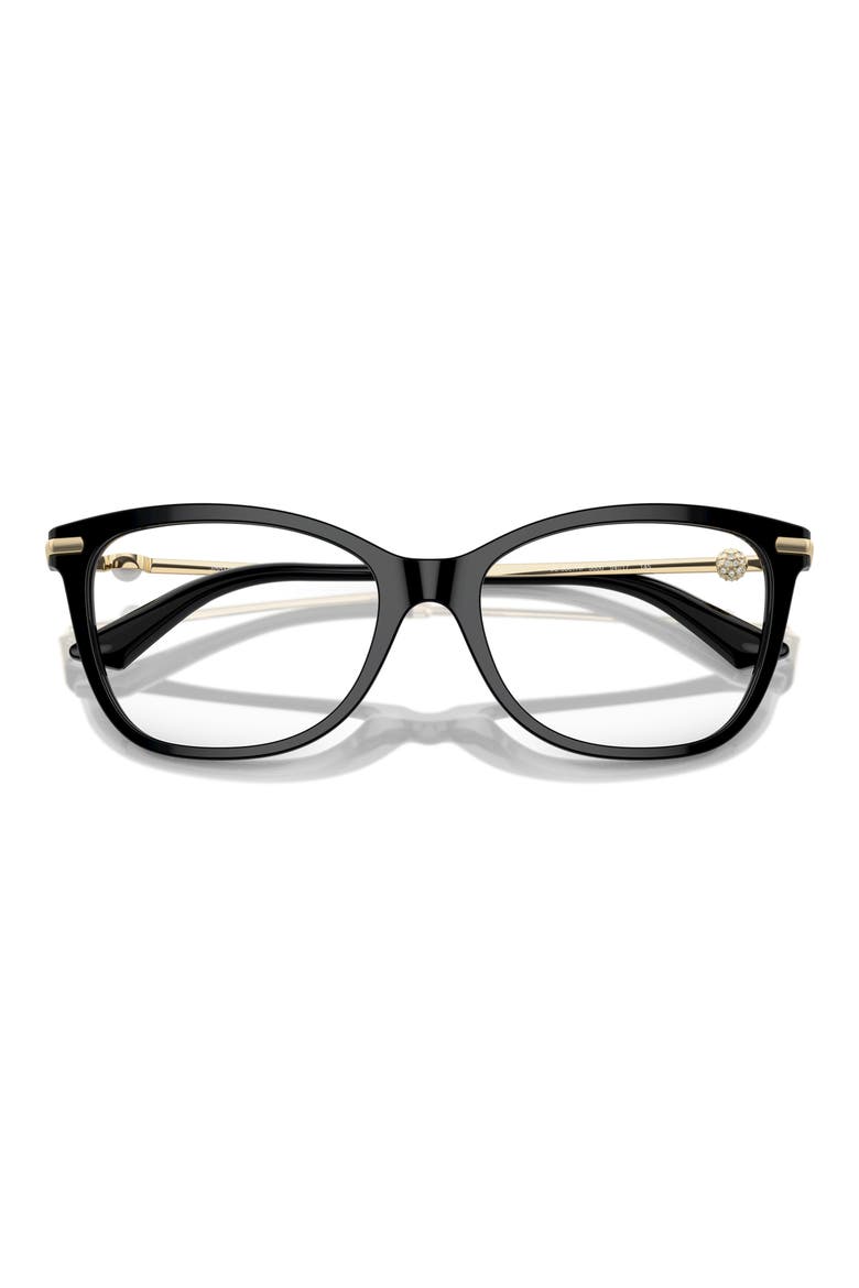 54mm Pillow Optical Glasses, Alternate, color, BLACK / DEMO LENS