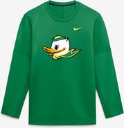 Nike Men's Nike Green Oregon Ducks 2026 Sideline Coaches Therma-FIT Long Sleeve Top