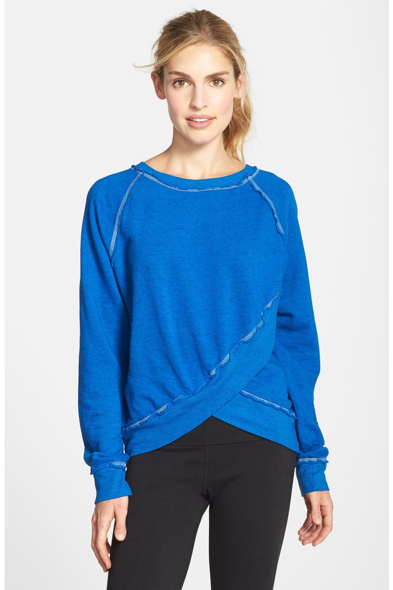 Crossover Sweatshirt, Main, color, SAPPHIRE/ ROYAL BLUE