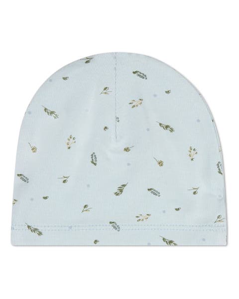 Baby Tiny Leaves Mini-Print Beanie