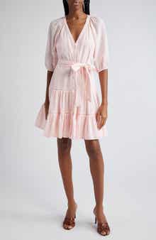 Veronica Beard Dewey Tiered Cotton Button-Up Dress