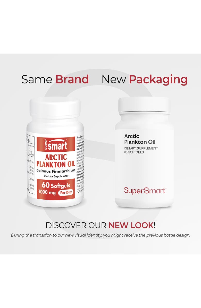 SuperSmart Arctic Plankton Oil 1000mg, Alternate, color, NO COLOR