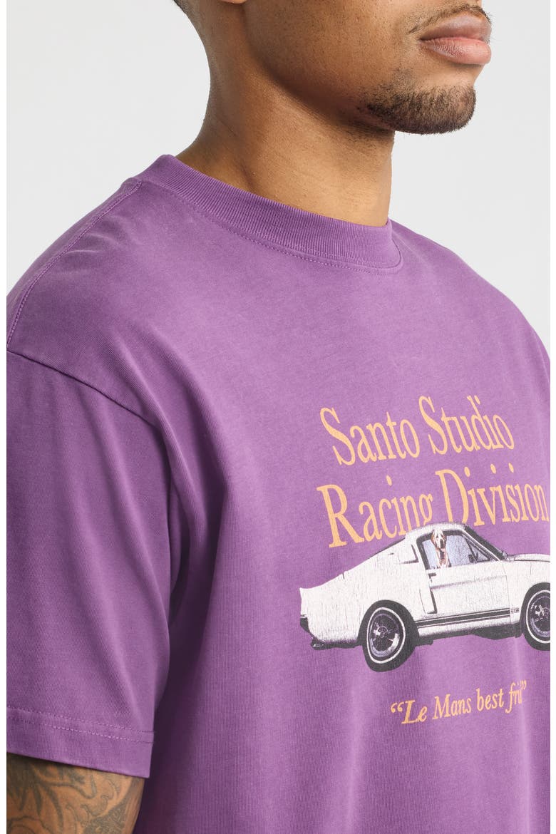Racing Division Graphic T-Shirt, Alternate, color, FADE PURPLE