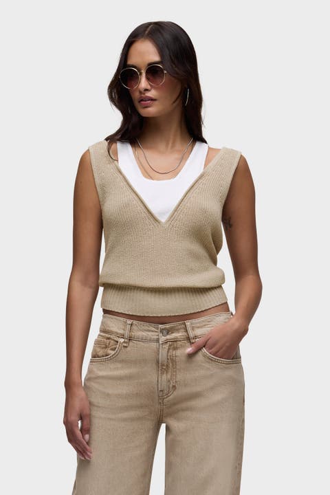 Layered Sweater Tank