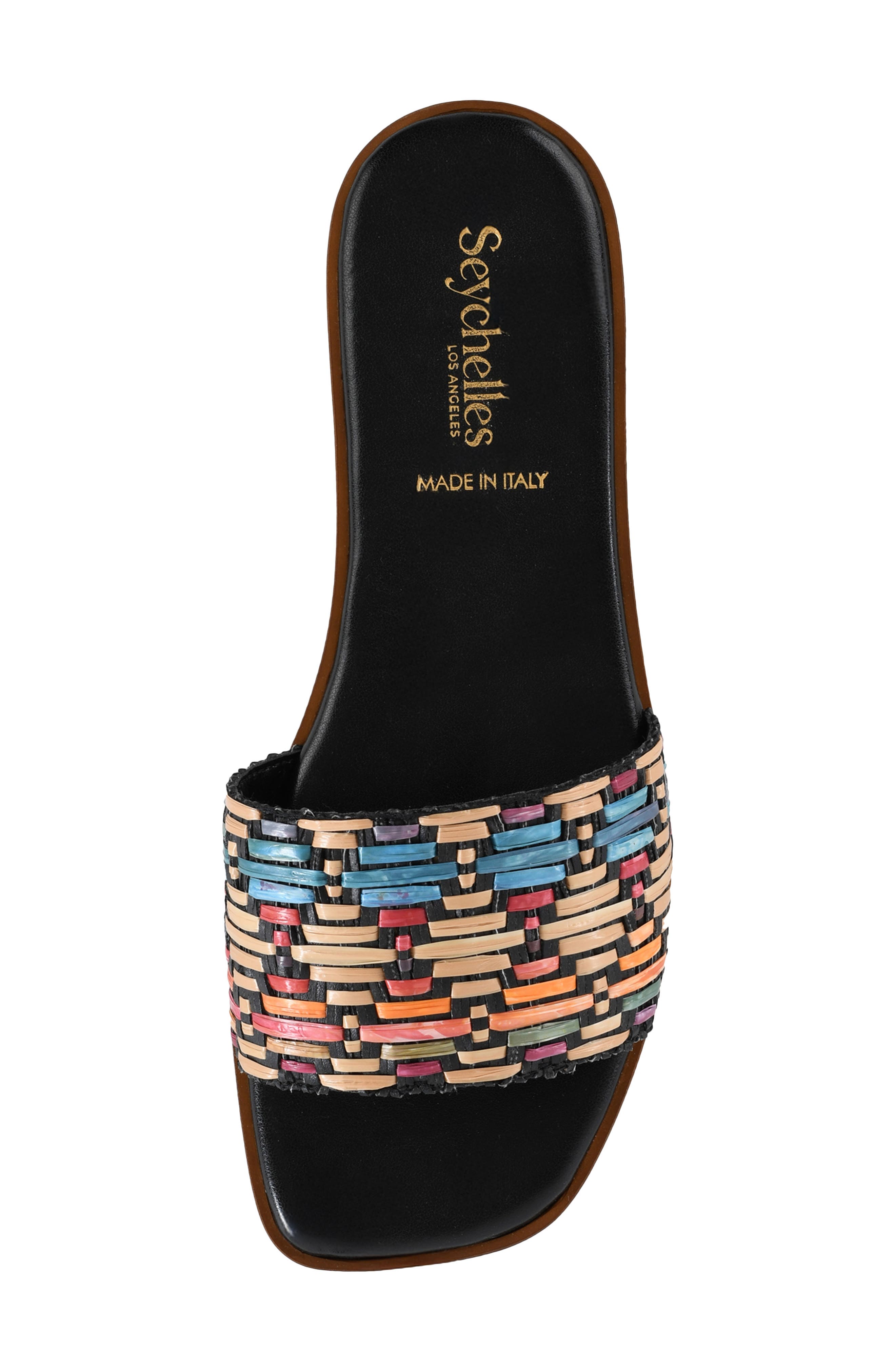 Seychelles Palm Oasis Slide Sandal, Alternate, color, Black Multi