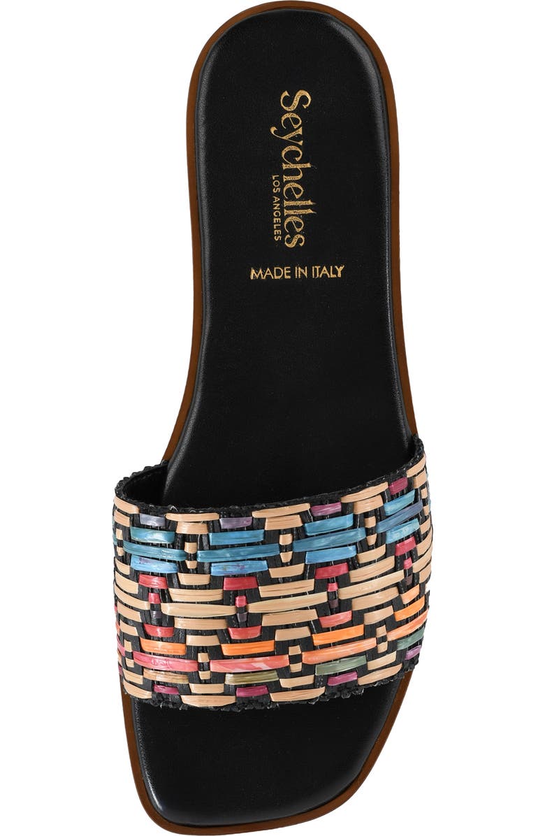 Seychelles Palm Oasis Slide Sandal, Alternate, color, Black Multi