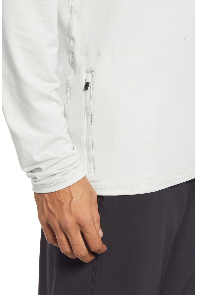 Ease Performance Half Zip Pullover, Alternate, color, DOVE GREY HEATHER