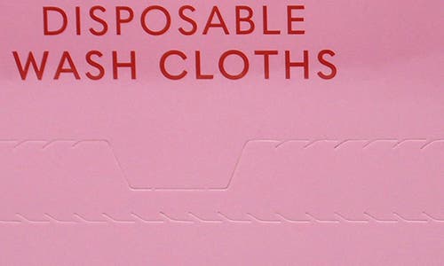 Glampton Squeaky Clean 50-pack Disposable Wash Cloths In Transparent