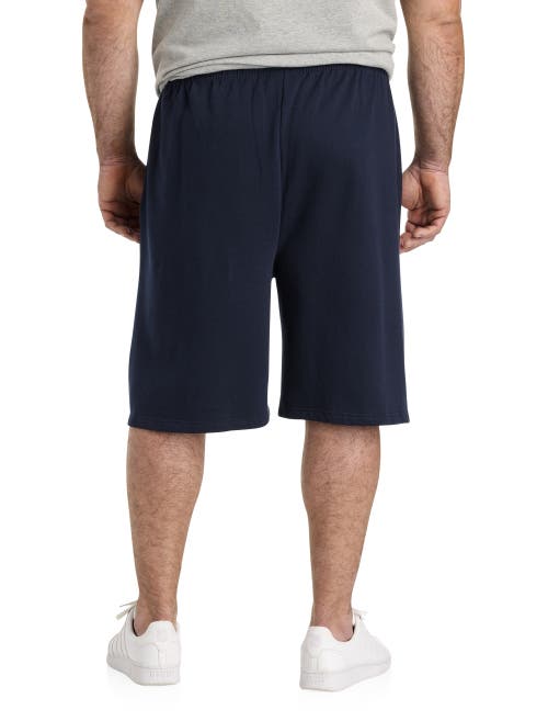 Champion Big & Tall Powerblend® Fleece Shorts In Navy