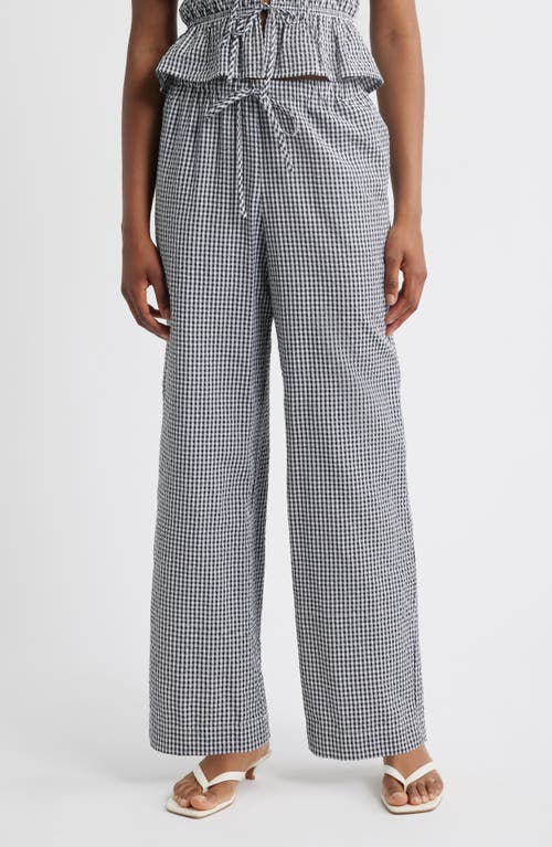 Shop Wayf X Styled By Coco! Nina Gingham Seersucker Straight Leg Pants