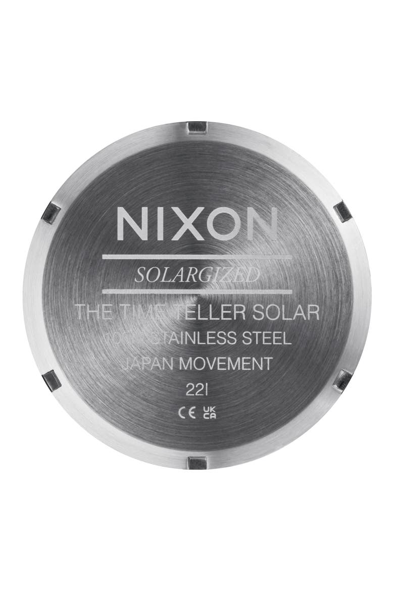Time Teller Solar Bracelet Watch, 40mm, Alternate, color, SILVER / DUSTY BLUE SUNRAY