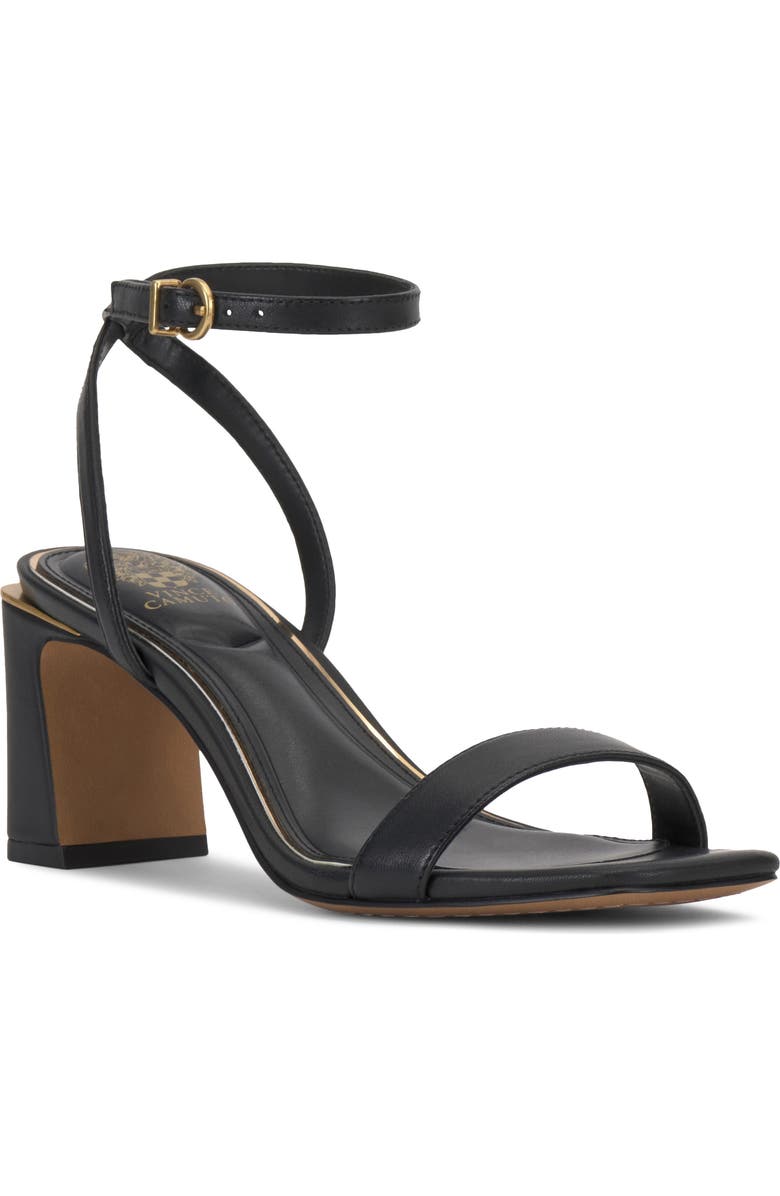 Vince Camuto Hamda Ankle Strap Sandal, Main, color, Black