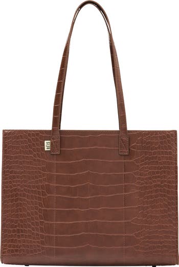 Croc Embossed Work Tote