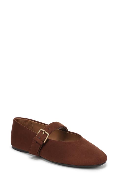 Teresa Faux Leather Mary Jane Flat