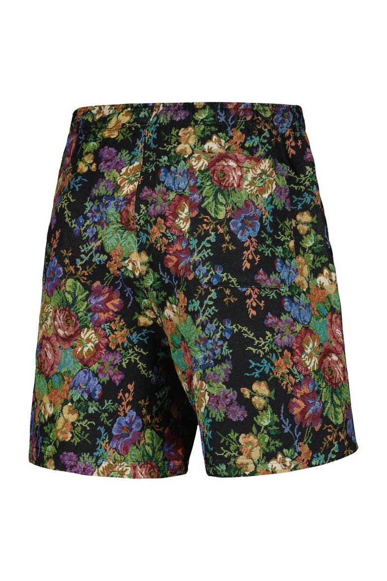 Men's PLEASURES  Black Miami Marlins Floral Shorts, Alternate, color, Black
