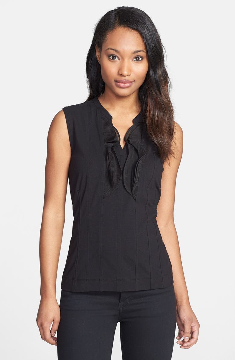 NIC+ZOE Ruffle Trim Top, Main, color, 
