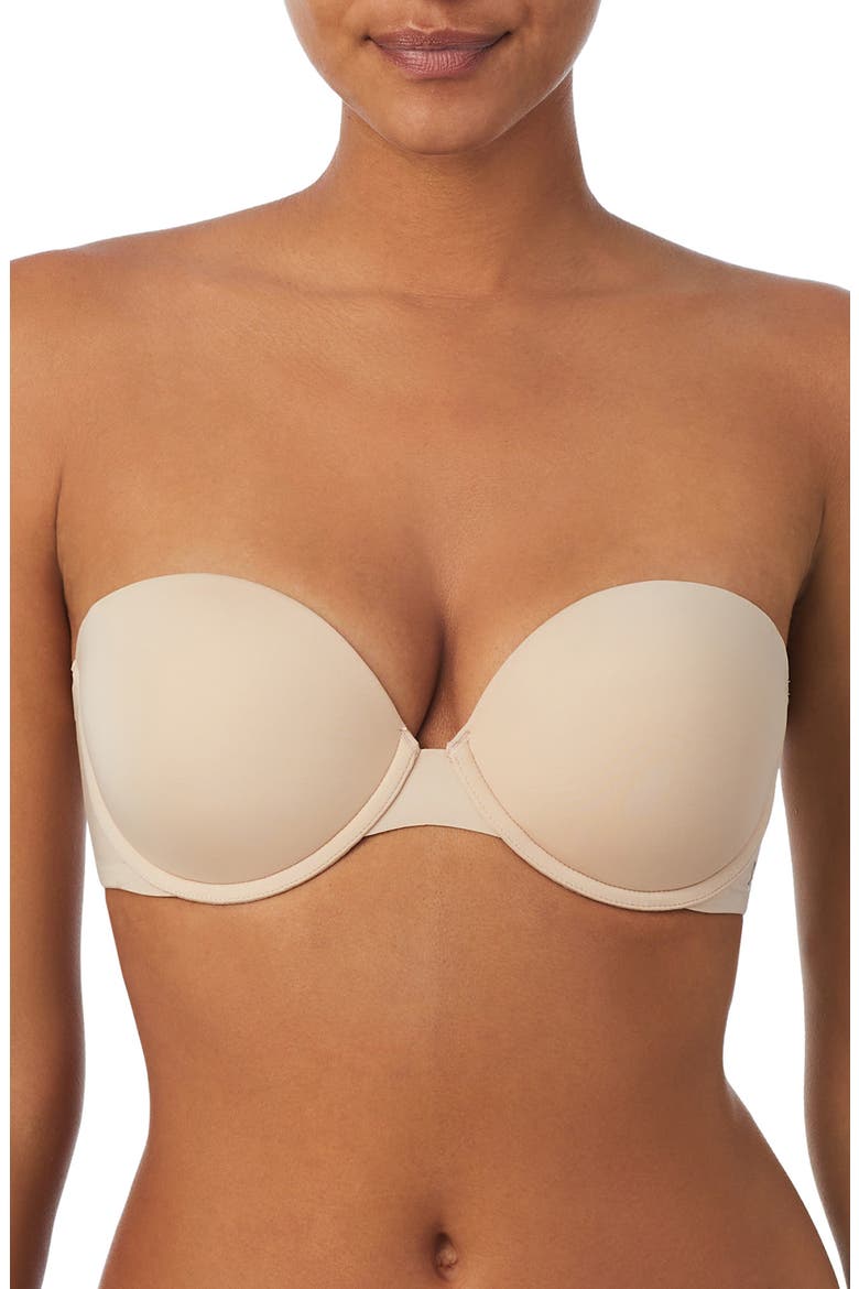 Smooth Strapless Underwire Push-Up Bra, Main, color, CASHMERE