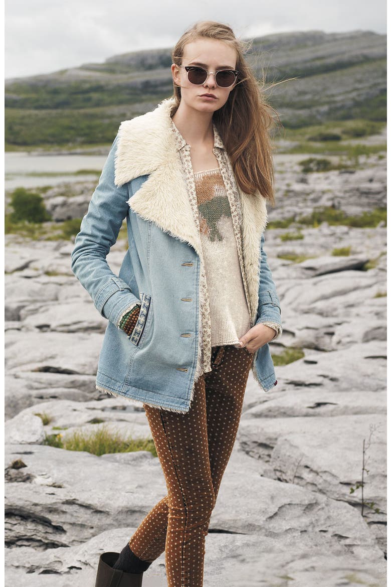 'Pony Ride' Sweater, Alternate, color, IVRY COMBO