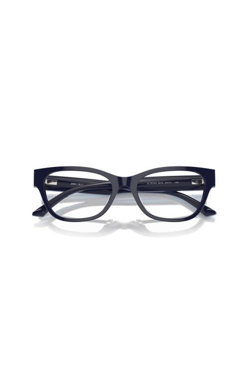 Jimmy Choo 54mm Cat Eye Optical Glasses In Blue