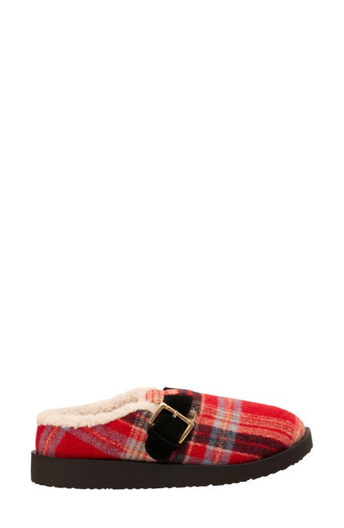 Revitalign Gift Plaid Faux Shearling Lined Slipper In Multi