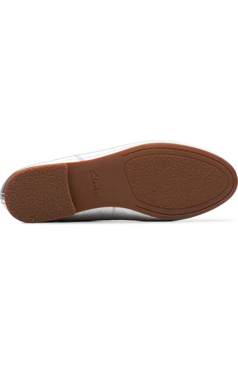 Clarks<sup>®</sup> Fawna Lily Ballet Flat, Alternate, color, Silver Leather