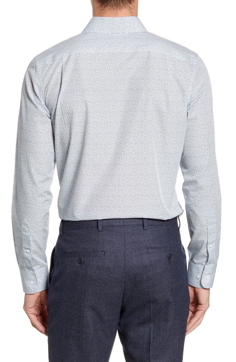 Bonobos Lucky Clover Trim Fit Dress Shirt, Alternate, color,