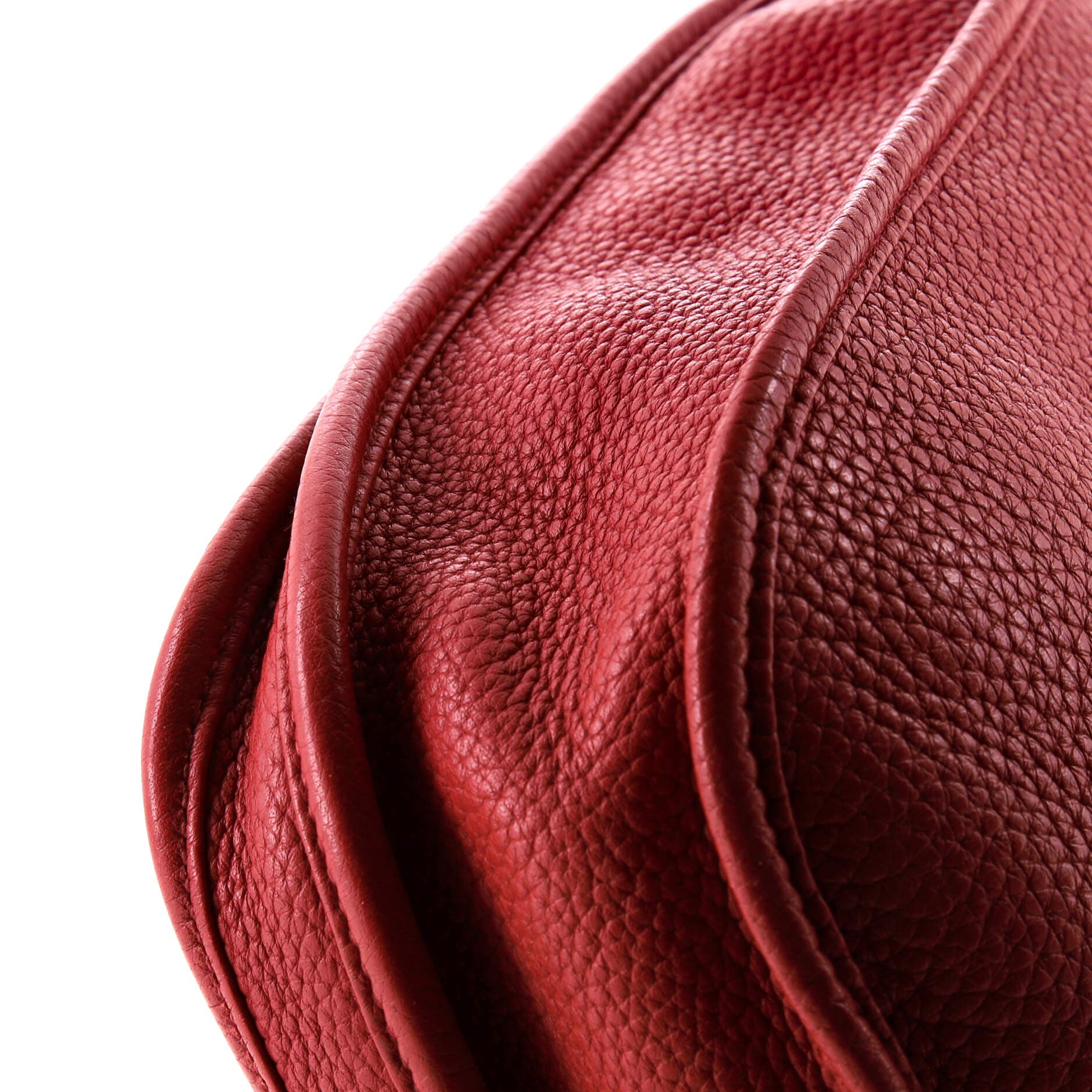 Pre-Owned Hermes Evelyne Bag Gen III Clemence PM, Alternate, color, Rouge Garance