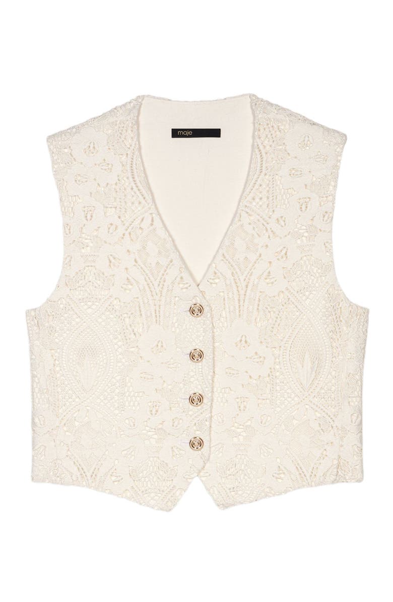 maje Lace Vest, Alternate, color, 