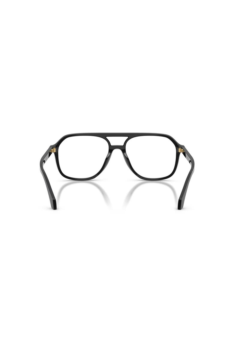 57mm Square optical glasses, Alternate, color, Black