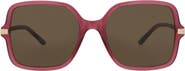 Gucci 55mm Square Sunglasses