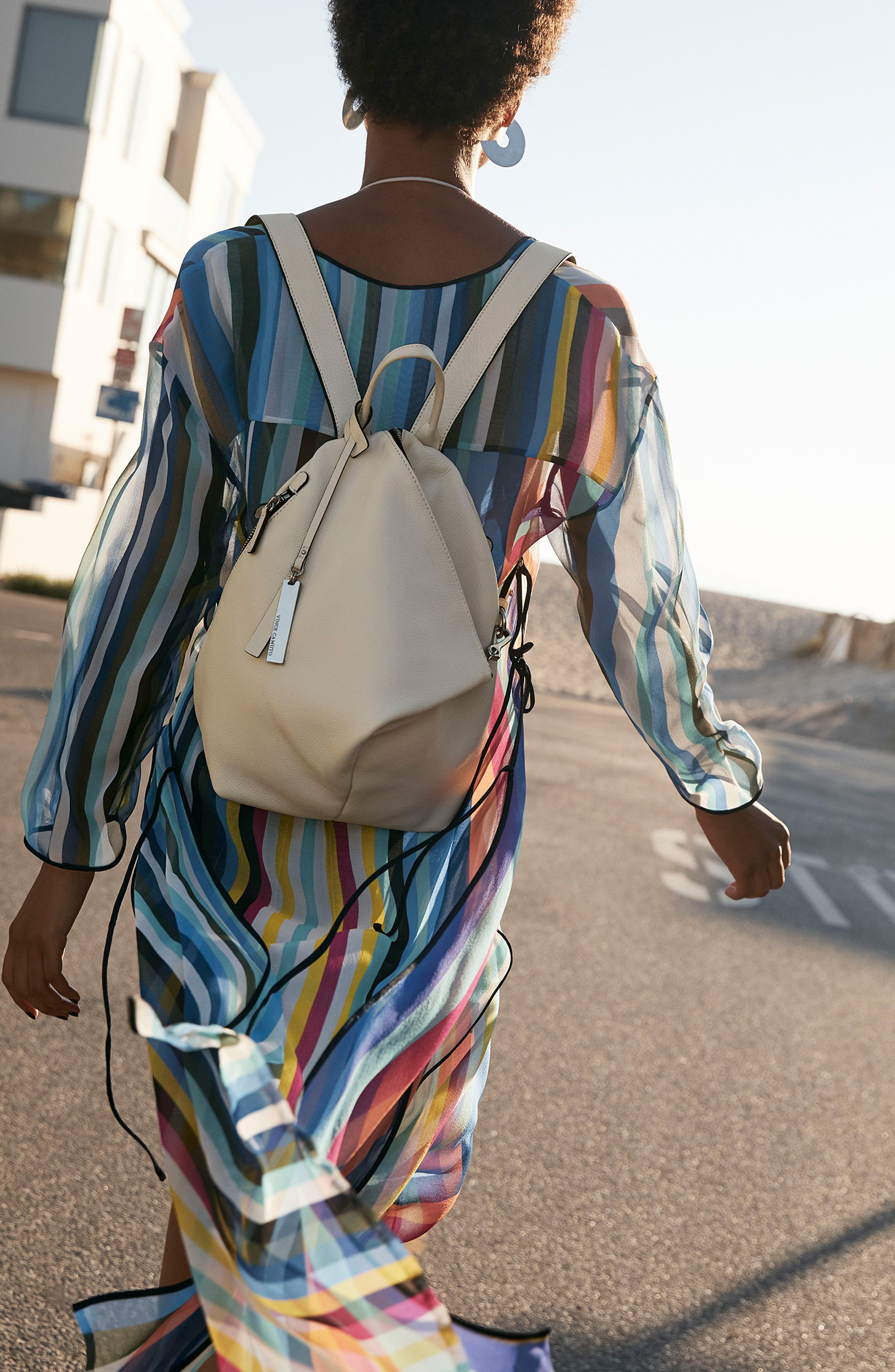 Vince Camuto Small Giani Leather Backpack, Alternate, color, 