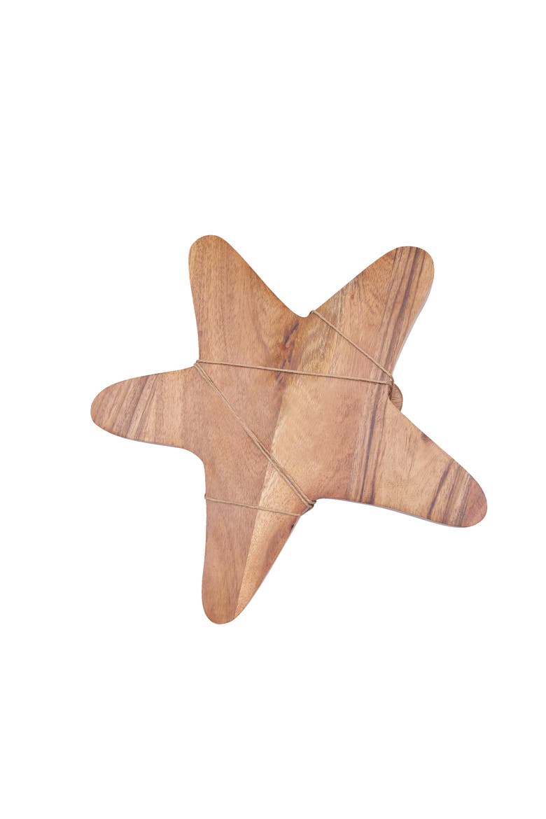 Sea Star Serving Board with Spreader Set of 2, Alternate, color, Brown