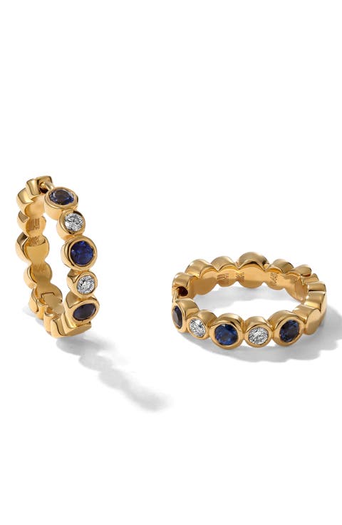 Bubbly Diamond Mini Hoop Earrings