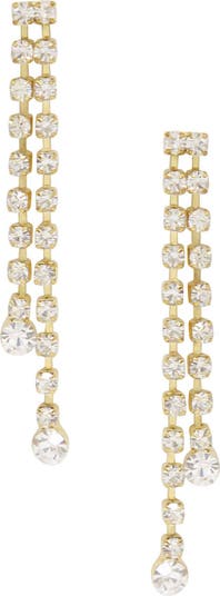 Ettika Sun Shower Crystal Drop Earrings