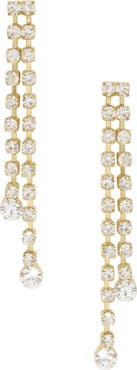 Ettika Sun Shower Crystal Drop Earrings