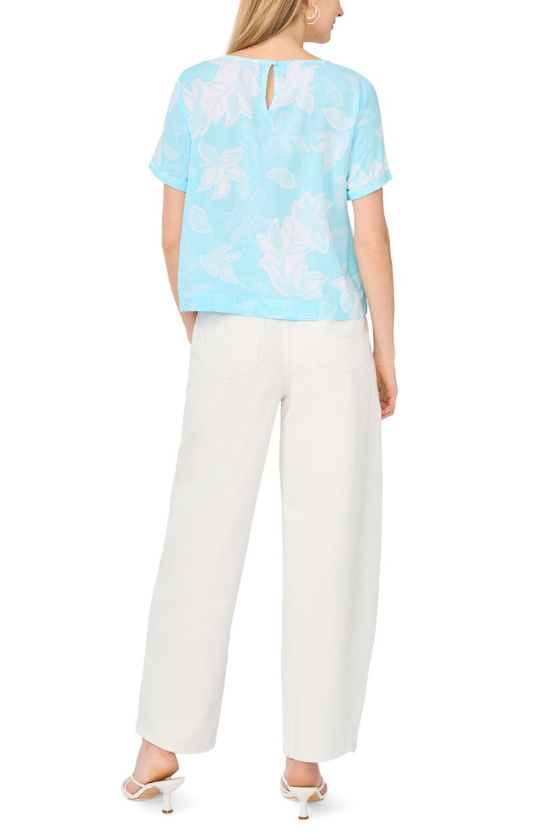 Vince Camuto Floral Print Top, Alternate, color, 