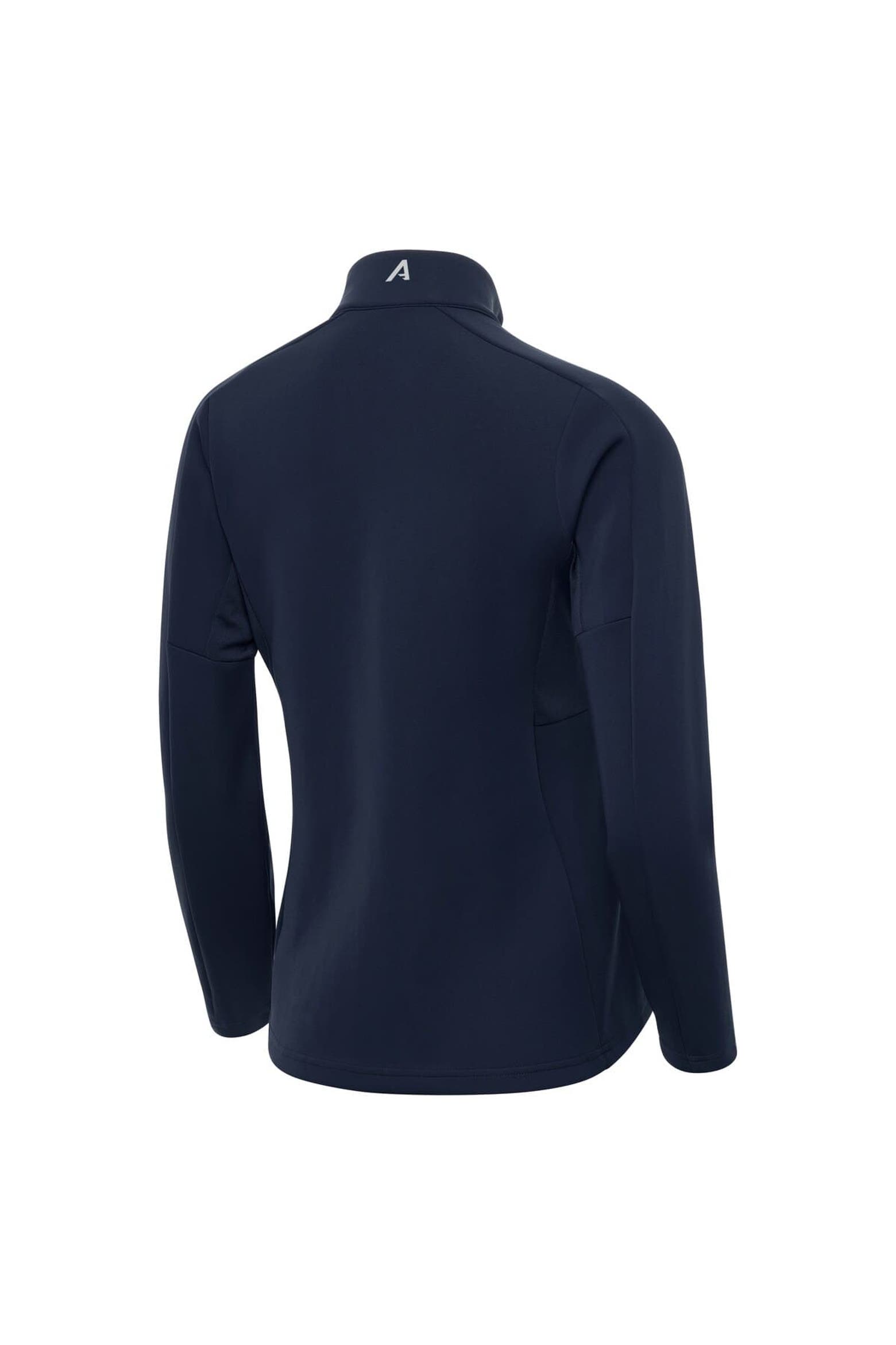Zipper Code Jacket Women's Antigua Navy Michigan Wolverines 2026 NCAA Men's Basketball ...