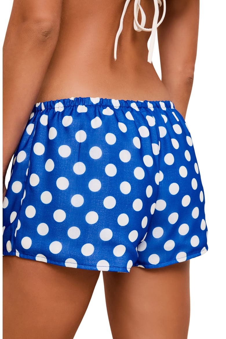 The Colette Reversible Cover-Up Shorts, Alternate, color, BLUE STRIPE / DOT
