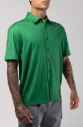 VAST Aqua Terra Tech Short Sleeve Performance Button-Up Shirt